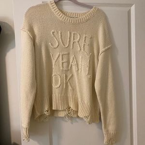 Light beige Widlfox sweater. Size M.